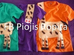 Remeras con Aplique de Animales - Niño - POR MAYOR - Piojis Ropita Importada