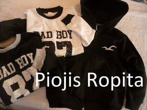 Remeras manga larga BAD BOY Cancheras Ninos POR MAYOR