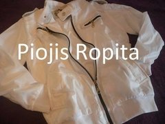 Campera Rompeviento impermeable Blanca Unisex