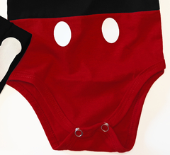 Imagen de Set disfraz Mickey mouse body manga corta y gorro con orejas t disney unisex