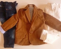 Set conjunto traje bautismo saco blazer y pantalon o jean - comprar online