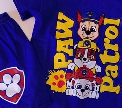 Set Disfraz paw patrol patrulla canina short y remera 100% algodon - tienda online