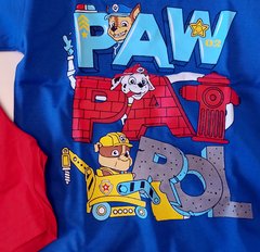Set Conjunto Paw Patrol remera y short pijama - comprar online