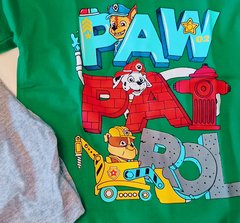Set Conjunto Paw Patrol remera y short pijama - comprar online