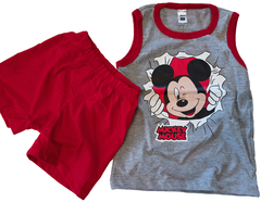 Set conjunto mickey mouse tipo disney remera musculosa y short bermuda en internet