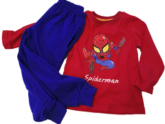 Set conjunto spiderman hombr araña remera rojo y pantalon pijama - Piojis Ropita Importada