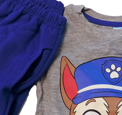 Set conjunto chase paw patrol patrulla canina remera gris y pantalon pijama unisex - comprar online