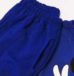 Set conjunto mickey mouse tipo disney remera azul y pantalon pijama - comprar online