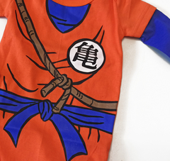Set conjunto disfraz Goku Dragon Ball Z body manga larga y gorro - tienda online