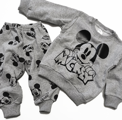 set conjunto frisado Mickey Mouse t Disney unisex pantalon jogging y buzo cuello redondo