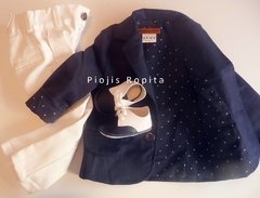 Set conjunto bautismo saco blazer zapatos y pantalon