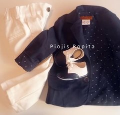 Set conjunto bautismo saco blazer zapatos y pantalon