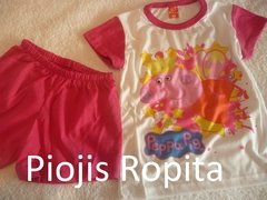 set 2p pijama de peppa pig remera y short