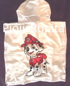 Poncho de toalla marshall paw patrol patrulla canina salida de baño