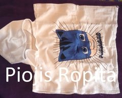 Poncho de toalla catboy gatuno pj mask heroes en pijama salida de baño