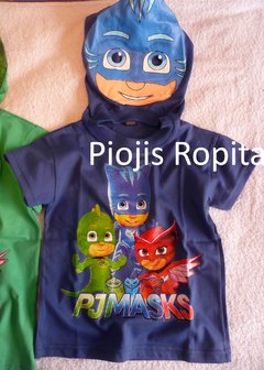 Remera disfraz de gekko gecko o catboy gatuno pjmask - Piojis Ropita Importada