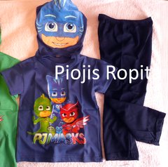 Set conjunto de catboy pjmask remera disfraz y pantalon pijama