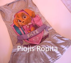 Vestido de skye paw patrol patrulla canina con gran volado