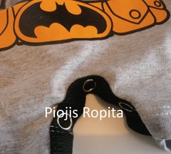 Enterito disfraz de batman gris manga corta - comprar online