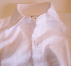 Set conjunto traje bautismo body camisa blanco liso pantalon moño y tiradores - Piojis Ropita Importada