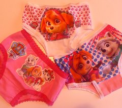 Set de 3 bombachitas con Personajes 1ra Calidad Algodón Premium - Piojis Ropita Importada