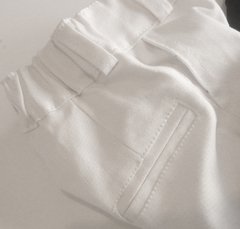 Set conjunto traje bautismo pantalon zapatos body camisa blanco moño y tiradores - Piojis Ropita Importada