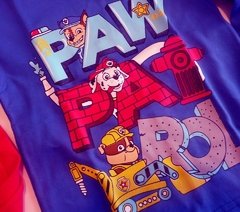 Set paw patrol patrulla canina remera manga larga y pantalon pijama - comprar online