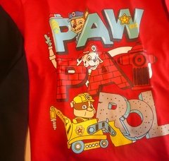 Remera manga larga Paw Patrol Patrulla canina roja - comprar online