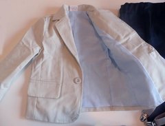 Set conjunto traje bautismo body camisa pantalon blazer zapatos moño y tiradores - Piojis Ropita Importada