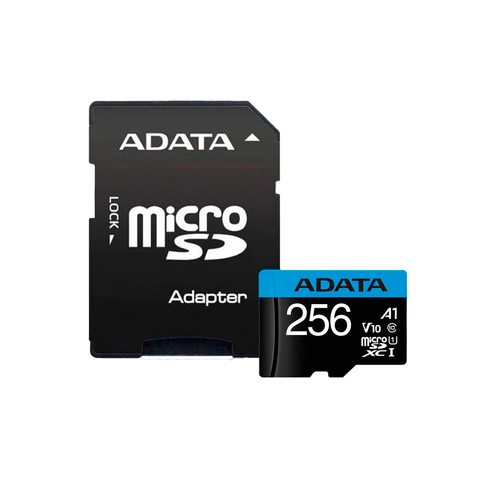 Tarjeta de Memoria Micro Sd Adata 256gb Full HD Con Adaptador Clase 10