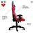 Silla Gamer Level Up Superman Metropolis Dc Lumbar Cervical