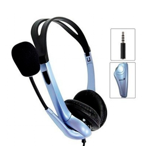 GENIUS AURICULAR CON MICROFONO HS 04S AZUL