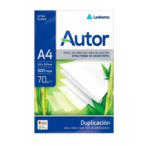 Resmas AUTOR A4 70 Grs Caja x 12 unidades