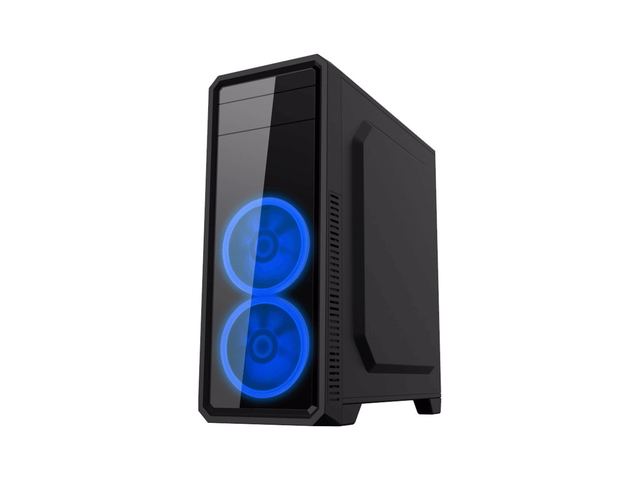 Gabinete ATX - Gamemax G530B - Preto/Azul - waz