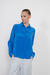 Camisa Niza crepe azul - tienda online