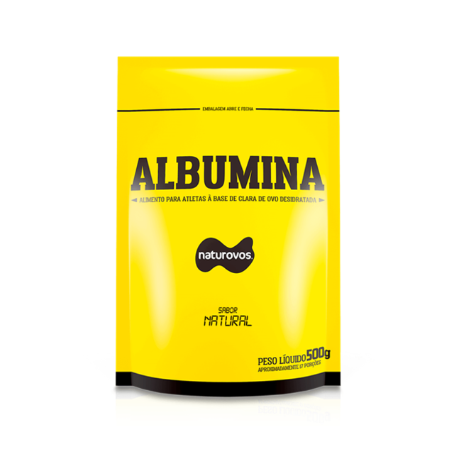 Albumina - Sabor Natural - 500g (Naturovos)