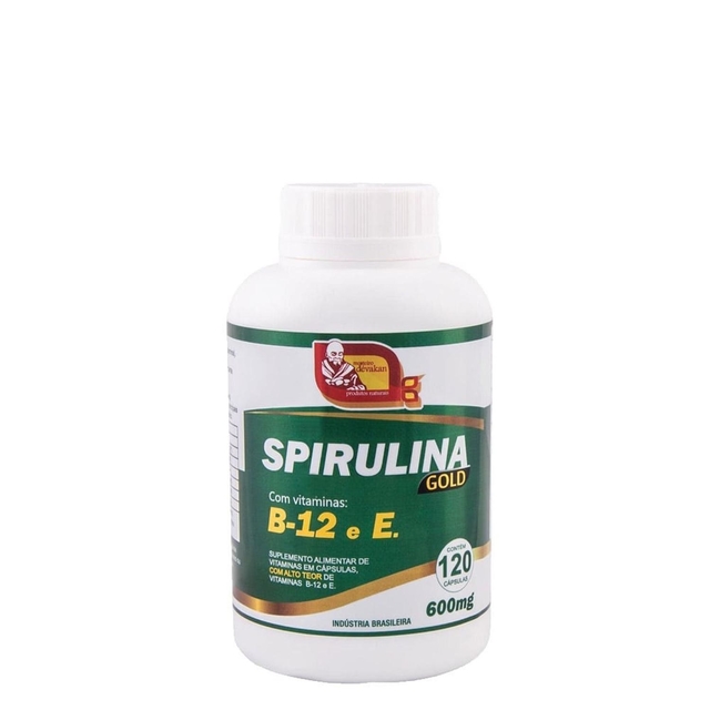 Spirulina Gold - 120 Cáps - 600 mg (Mosteiro Dévakan)