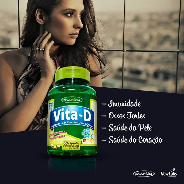 Vita D - 60 Cáps - 250mg (New Labs Vita) - comprar online