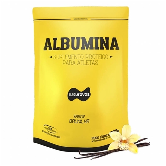 Albumina - Sabor Baunilha - 500g (Naturovos)