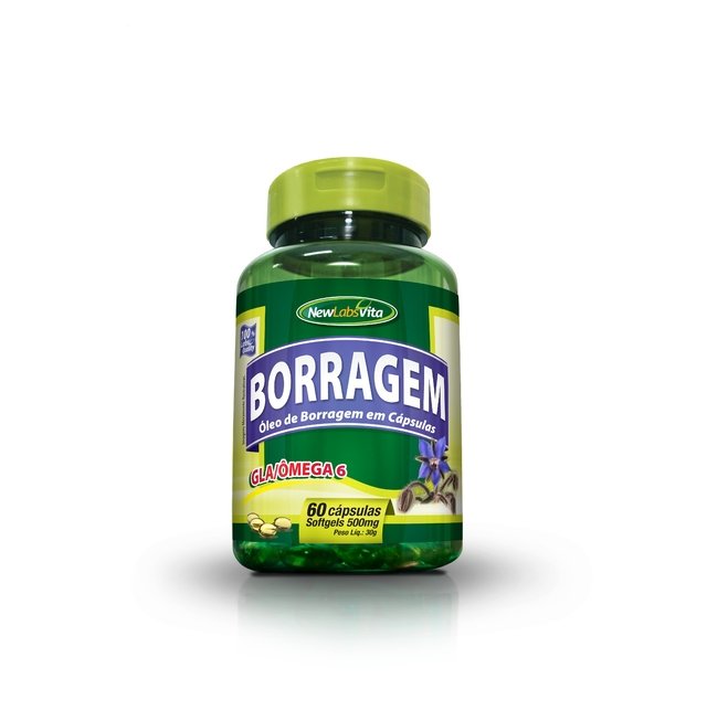 Borragem - 60 Cáps. - 500mg (New Labs Vita)