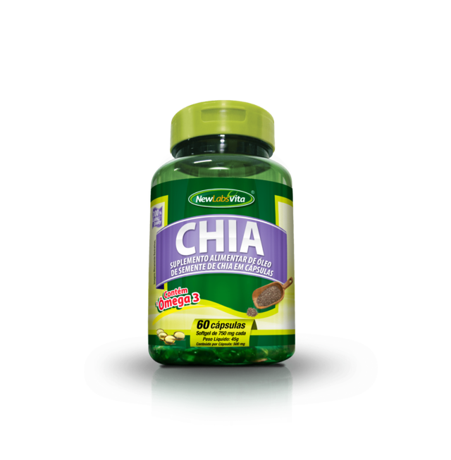 Chia (Óleo de Chia) - 500 mg (New Labs Vita)
