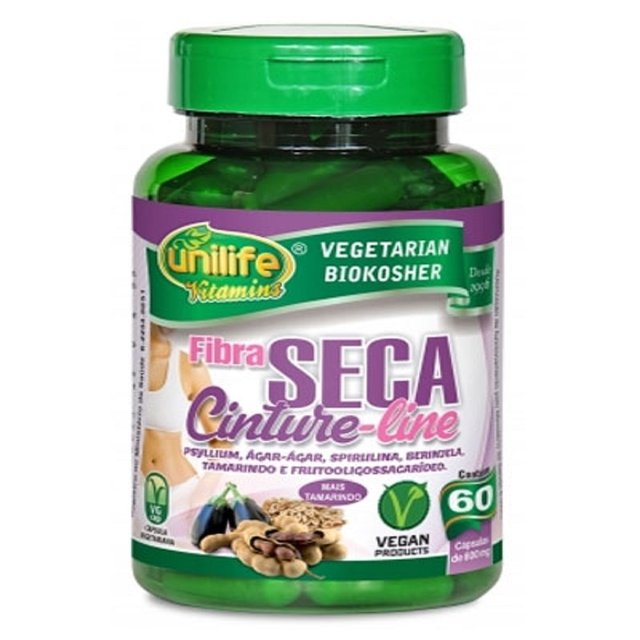 Fibra Seca Cinture-Line - 60 Cáps - 600mg (Unilife)