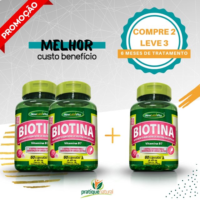 Promoção Biotina - Compre 2 Leve 3