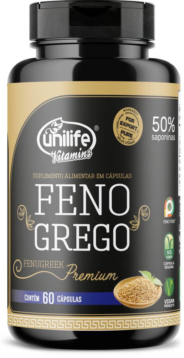 FENO GREGO PREMIUM 50% SAPONINAS CONCENTRADO 60 CÁPSULAS UNILIFE