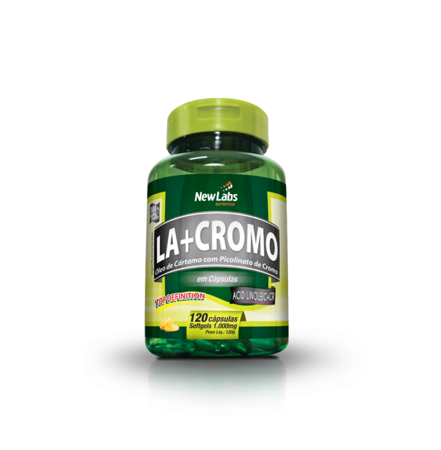 LA+CROMO - 120 Cáps - 1000mg (New Labs Nutrition)