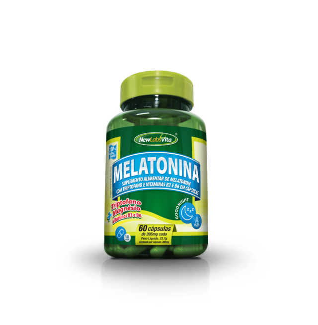 Melatonina - 300mg - 60 Cápsulas (New Labs Vita)