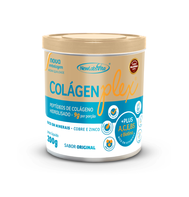 Colágeno Hidrolisado ColágenPlex - Sabor Original - 200g (New Labs Vita)