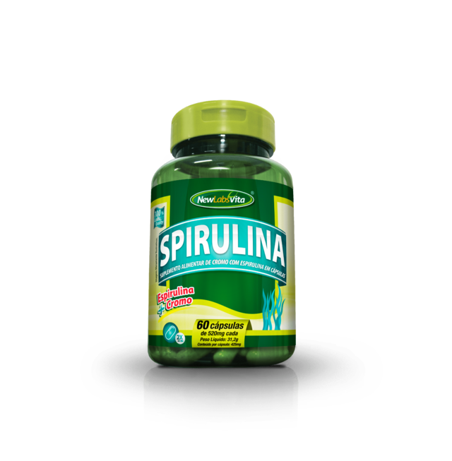 Spirulina - 60 Cáps - 520mg (New Labs Vita)