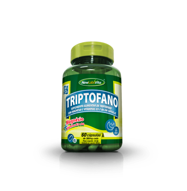 Triptofano - 60 Cáps - 380mg (New Labs Vita)