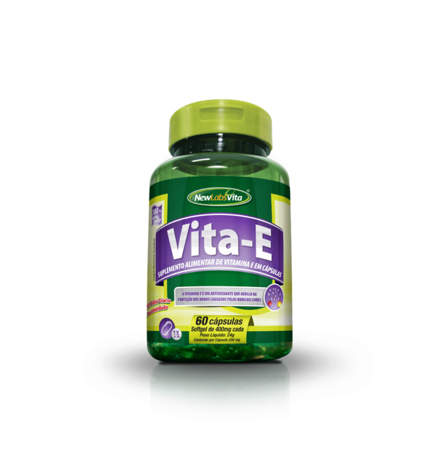 Vita E - 60 Cáps - 250mg (New Labs Vita)